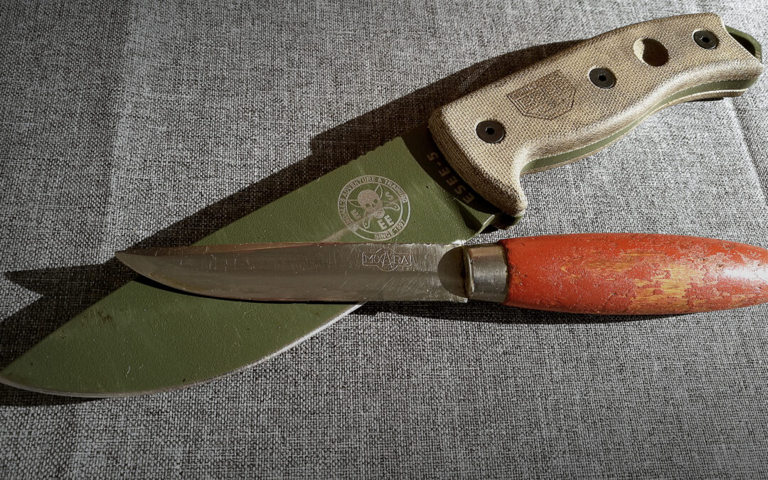 Two knives by high credibility brands ESEE and Morakniv